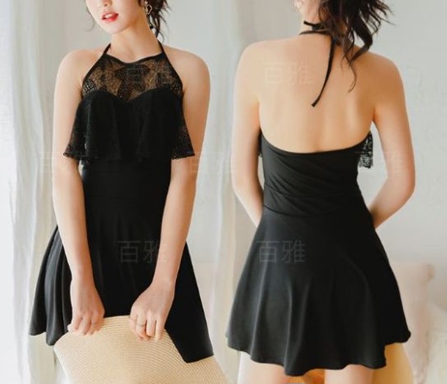 水着 ワンピース 体型カバー 水着 ワンピース 40代 水着 オフショル 韓国 水着 体型カバー オールインワン レース Jm4361 ワンピの里