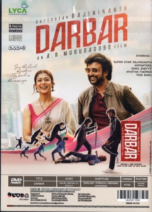 インド映画dvd Darbar 日本語字幕付き Shopharubaru
