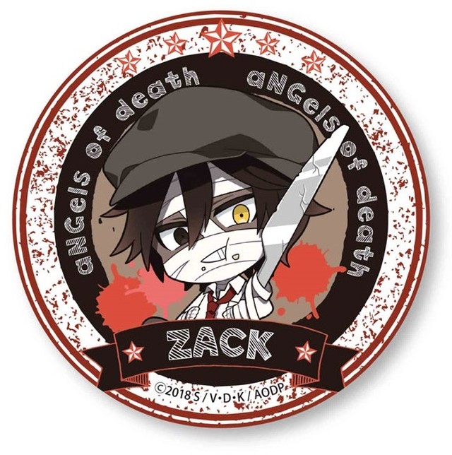 殺戮の天使 ごちきゃら 缶バッチ 缶バッジ ザック クリックポスト対応 アニメグッズ専門店 ｈｏｂｂｙ ｂａｃｋｅｔ