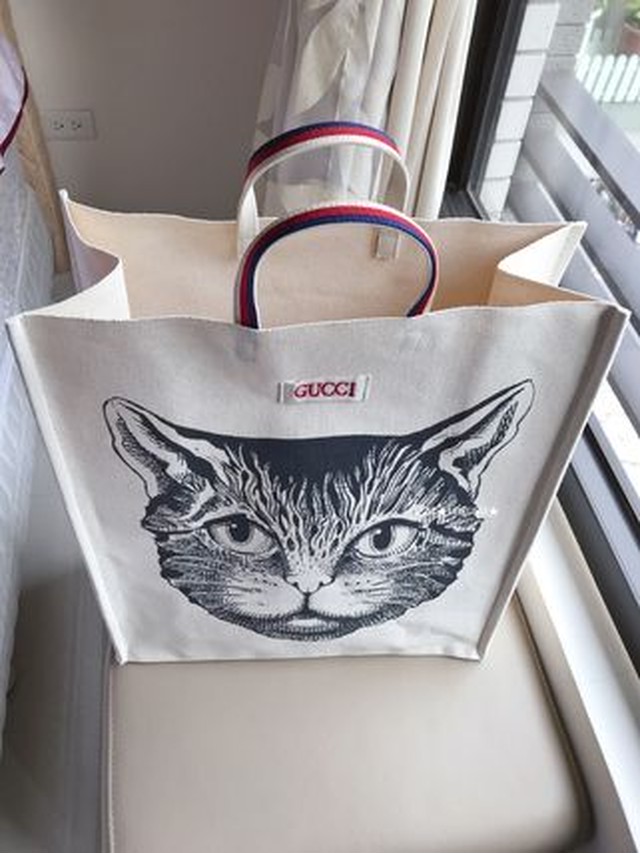 Gucci グッチ 猫 ネコ プリントトートバック キャンバス 日本未入荷 Bluebell Trust