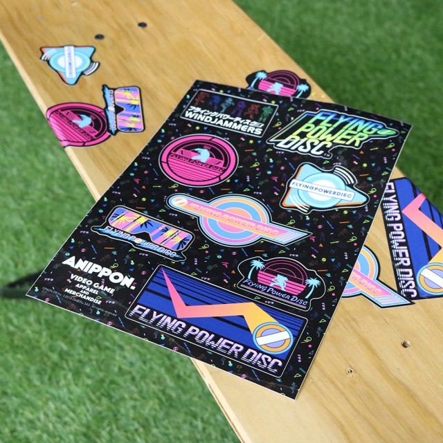 データイースト FLYING POWER DISC ステッカー / ANIPPON