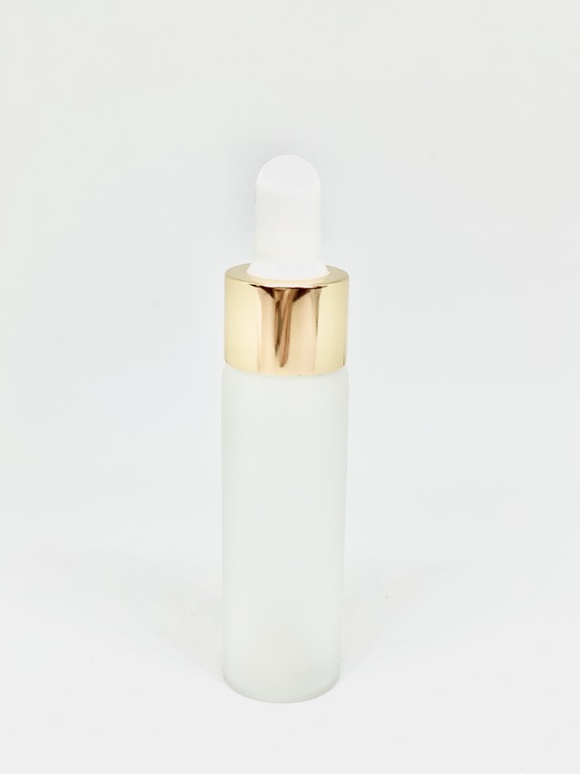 スポイト ボトルグラス 15ml 高級 フロスト加工 ゴールド 乳白色 遮光瓶 ガラス製 スポイト 化粧水 容器 エッセンシャルオイル 美容液 アロマ 詰替え用 詰替 旅行 レソンシエル ジャポン レソポン