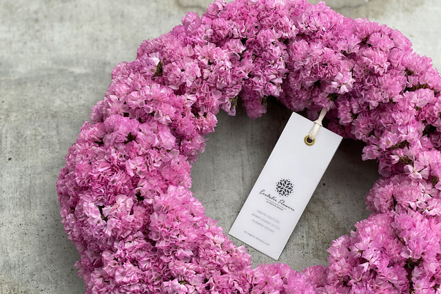Statice Wreath Pink 02 | スターチスリース
