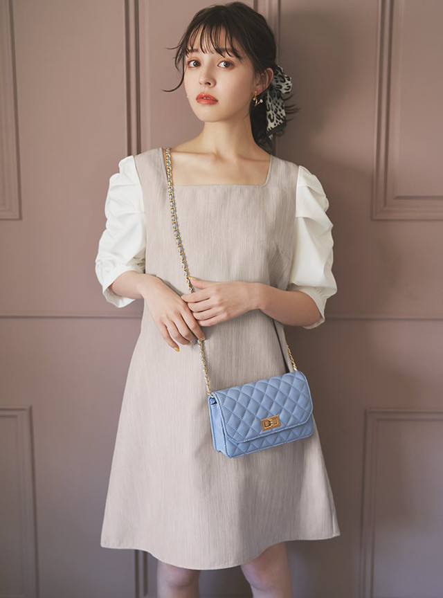 Grl 白石麻衣さん着用 バックオープンスリットニットワンピース レギュラー丈 Tmart