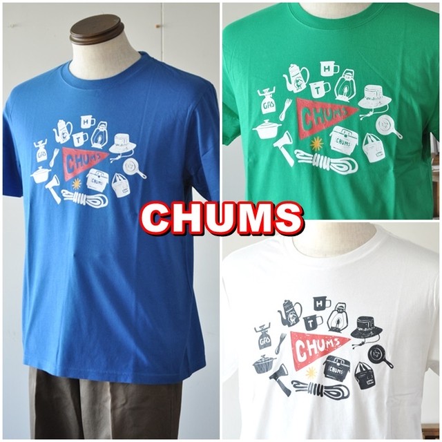 Chums チャムス Camp Gear キャンプギアtシャツ Ch01 1690 半袖ｔシャツ メンズ Bluelineshop