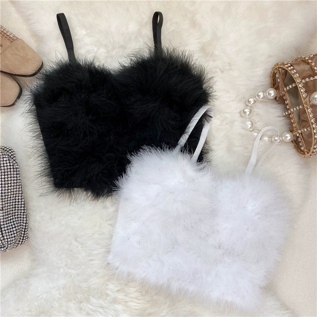 volume fur bra top