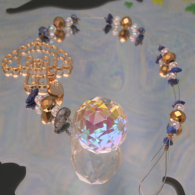 サンキャッチャー ラピスラズリ 犬 プードル ワンキャッチャー ちりきら オンラインショップ