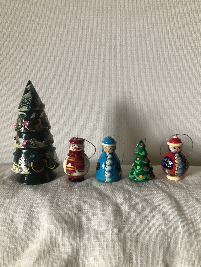ロシア クリスマス オーナメント4点セット Pilvi ピルヴィ