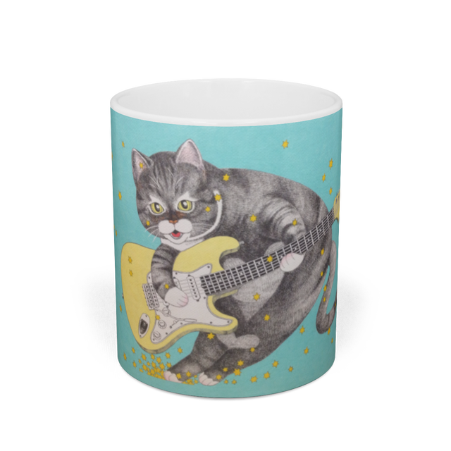 猫とギター マグカップ Atelier Meico
