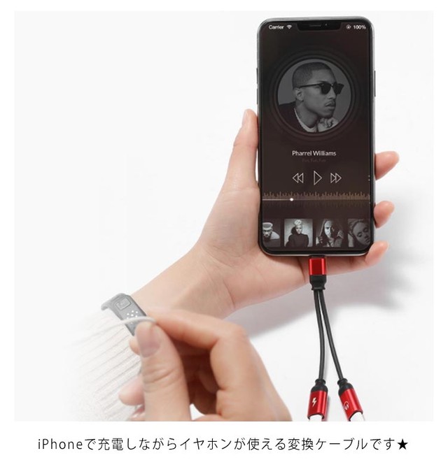 Iphone イヤホン 変換アダプタ 2in1 充電しながら音楽を楽しむ 1cm イヤホンジャック 充電ケーブル 充電器 変換 Iphone8 Iphone8plus Iphone 11 Iphone 11 Pro Iphone11 Pro Max ヘッドホン変換アダプター シンプル 小型 軽量 充電 データ転送 通話 Ios アイフォン