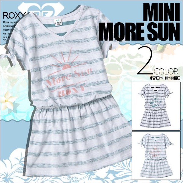 Tst1118 ロキシー 新作 キッズ 子供用 Tシャツ ワンピース かわいい 夏 ビーチ 旅行 アウトドア 選べる 2color Mini More Sun Roxy Beachdays Okinawa