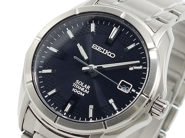 セイコー Seiko チタン ソーラー 腕時計 Sne141p1 メンズ Horloge