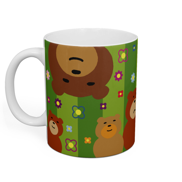 くまマグカップ グリーン Setosio
