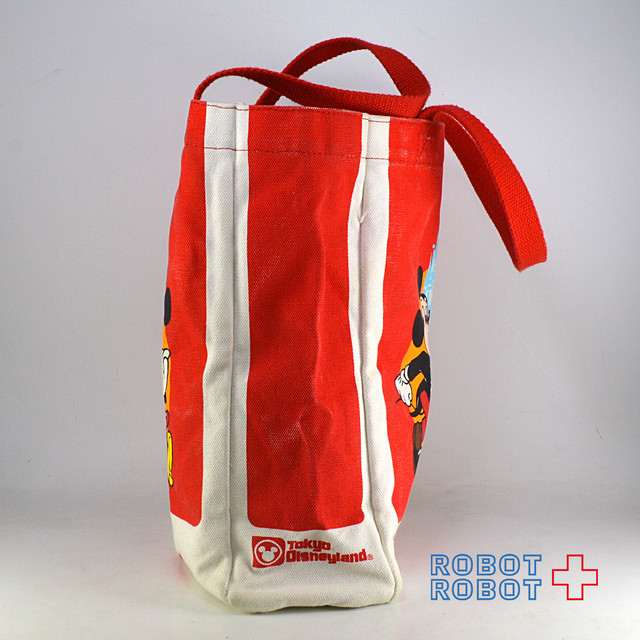 東京ディズニーランド 25周年 復刻柄トートバッグ 赤 Robotrobot