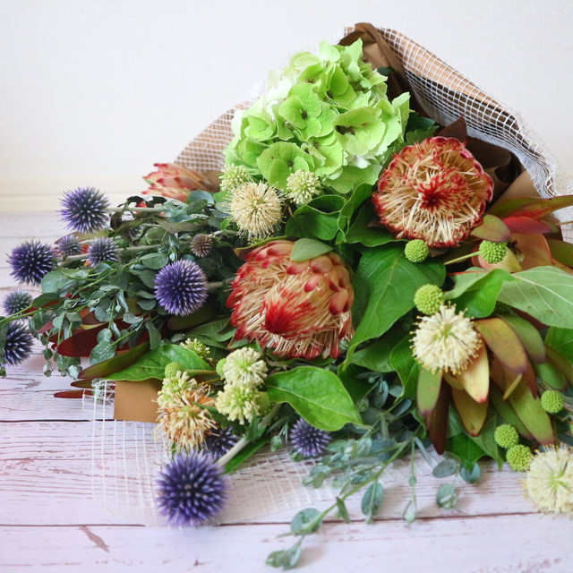 群馬県産 クリスマスローズのブーケ 東京花市場