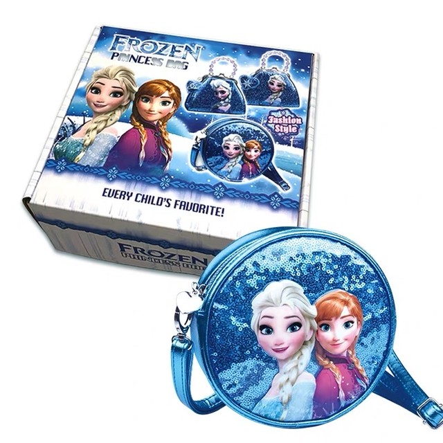 アナと雪の女王 エルサ ショルダーバッグ キラキラ 人気 丸いバッグ 子供バッグ Bunny Collection こだわりの大人ファッション ベビー服 おもちゃ インテリア