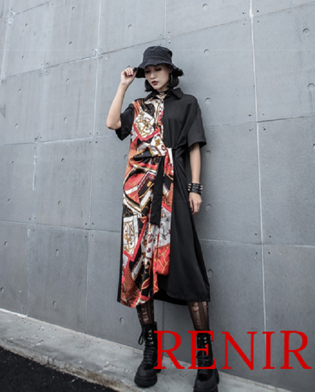 Renir レニール レディース ワンピース モード系 夏服 シャツ ワンピ 新品 Renir レニール メンズファッション レディース ファッション