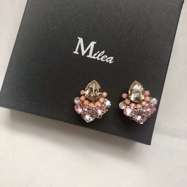 【イヤリング】人気 フラミンゴカラーイヤリング 人気のアクセサリー