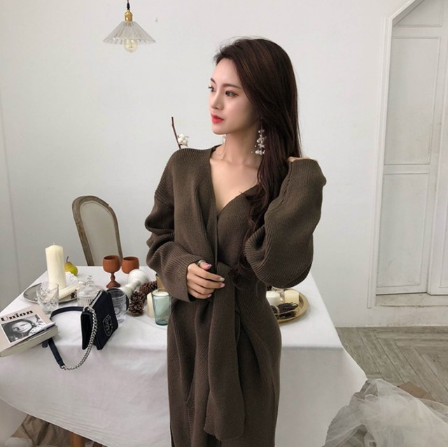 ニットワンピース ドレス キャバ クラブ ラウンジ パーティ パーティドレス コンパニオン ワンピース ニットワンピ タイト レディース ウエスト リボン セクシー 女っぽい シンプル 女子会 合コン ドレス 細見え 休日デート コーデ 人気 1462 Sayurio レディース