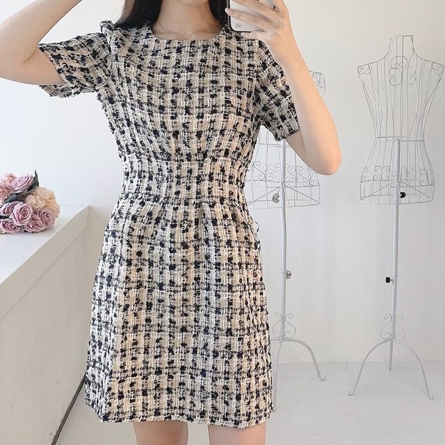 ツイードレディワンピース Sweemy Closet