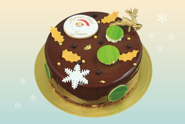 クリスマスケーキの画像。