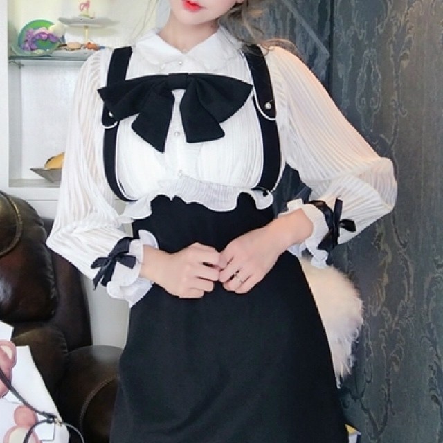 ଘ ଓ サスペンダー風ワンピース ଘ ଓ 量産型 地雷 ジャニオタ ガーリー Princesshyatt プリンセスハイアット 圧倒的なヒロインになれる量産型 地雷系ファッション専門店