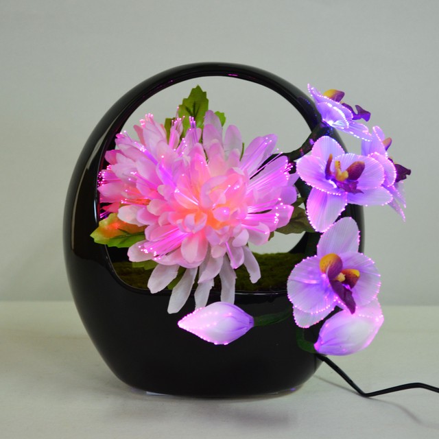 イルミネーション造花 菊 黒 インテリア 花 飾り Led 献花 玄関アレンジ 置き物 ギフト アートフラワー 仏花 お盆 お供え 御霊前 御仏前 Ando Onlineshop 安藤商店 提灯 盆提灯 祭礼提灯 あかり 雛人形 五月人形 和雑貨