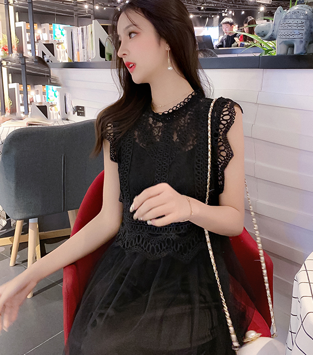 デート 合コンコーデ チュールスカートとレースの人気ワンピース s S Dress Company