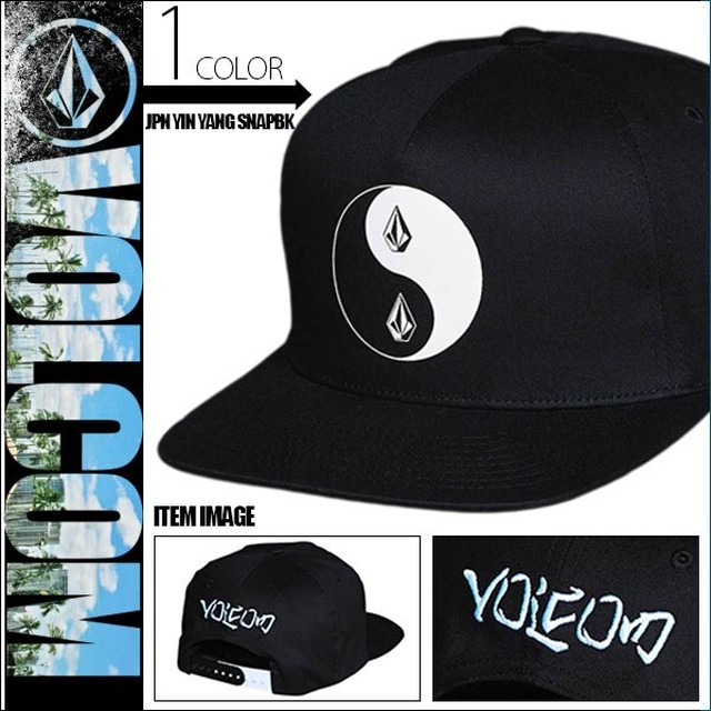 D ボルコム 帽子 キャップ メンズ カジュアル ギフト プレゼント サーフブランド ブラック 黒 Jpn Yin Yang Snapbk Volcom Beachdays Okinawa