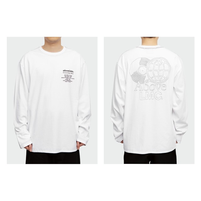 Lmc Lmc X A6ove Friendship Mix Long Slv Tee White エルエムシー 正規品 韓国ブランド 韓国代行 韓国通販 韓国ファッション T シャツ ロンt Bonz 韓国 ブランド 正規品のみ