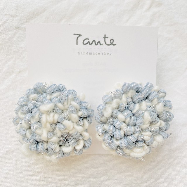 Punch Needle Pierce パンチニードルピアス Handmade Shop Tante