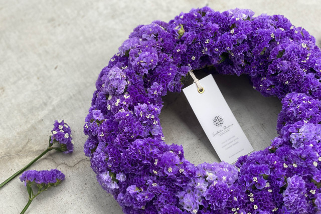 Statice Wreath Violet 05 | スターチスリース