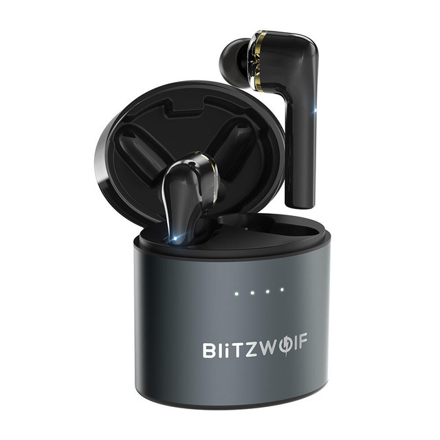 カラーブラックblitzwolf Bw Fye8 Tws Bluetooth 5 0イヤホンqcc30グラフェン デュアルダイナミックドライバータッチコントロールハンズフリーヘッドフォン S E Tsuhan