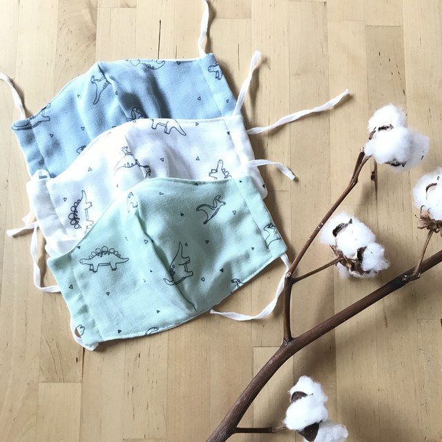 幼児から大人まで 恐竜ダイナソーの立体マスク Nano Nano Nanoko