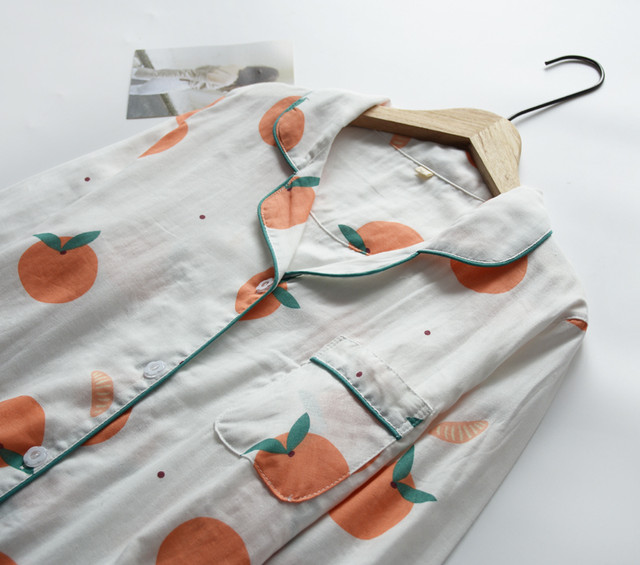 ガーゼ パジャマ レディース ルームウェア 長袖 部屋着 セットアップ 2点セット 寝間着 秋 冬 寝巻き 上下セット 前開き 快適 大きいサイズ 綿 コットン 可愛い N265 Select Shop Shoushou