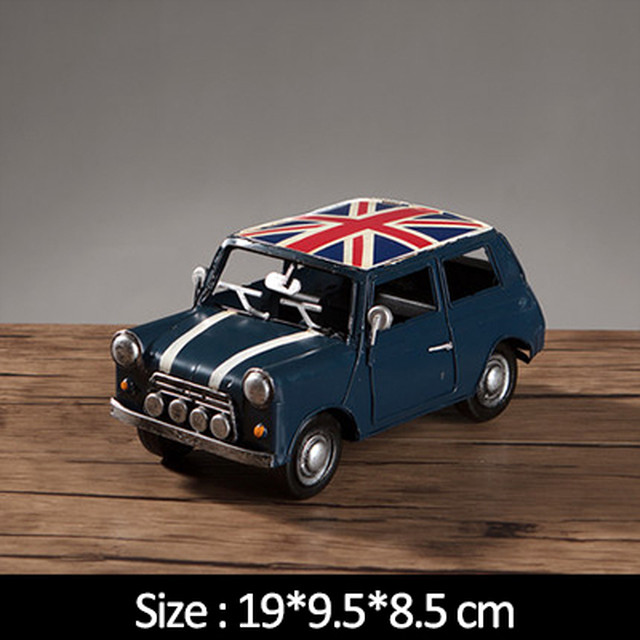 送料無料 特大 メタル ブリキ玩具 ミニクーパー Mini Cooper イギリス 青 ブルー インテリア ディスプレイ コレクション 輸入雑貨 おしゃれ Hachinohe Base 1518