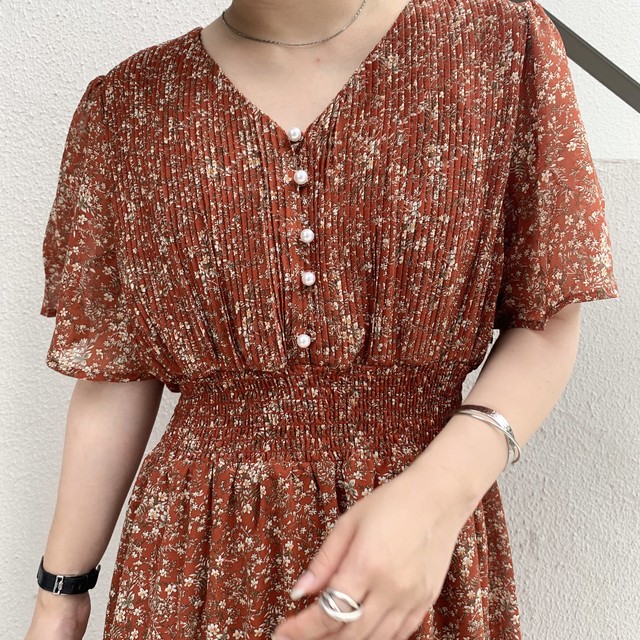 フレアスリーブお上品ワンピース Every Very Niceclaup