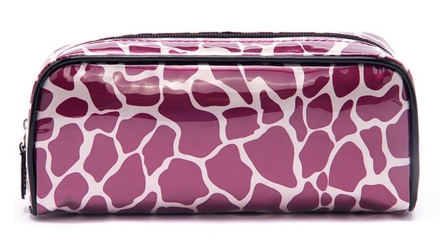 Modella モダンでエレガントなゼブラ柄おしゃれな化粧ポーチ パープル 輸入雑貨 Dear Heart