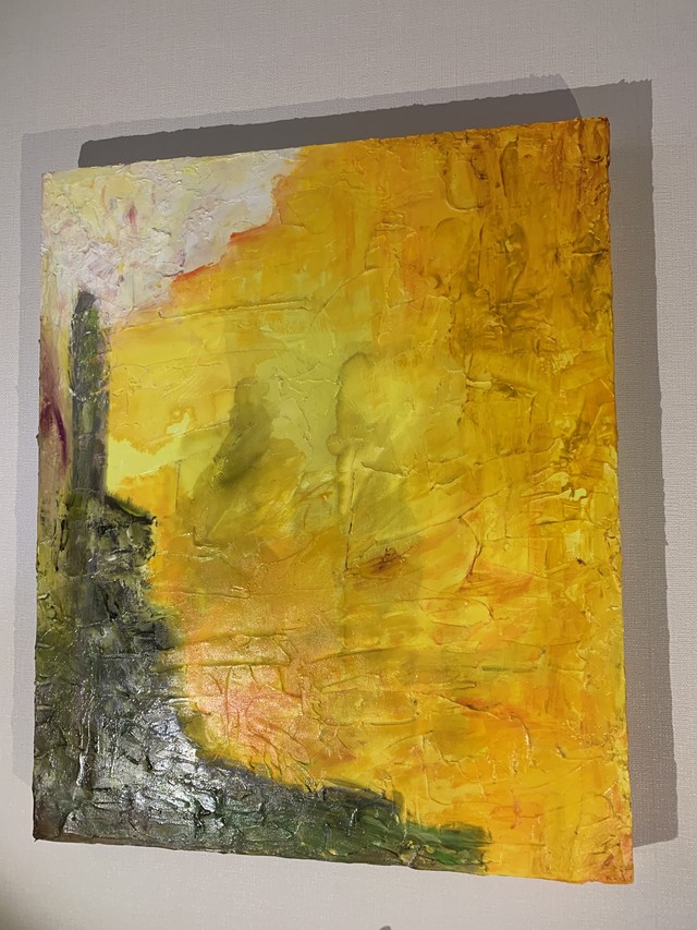 No 015 F号 727 606 63mm アートパネル原画 アクリル絵具 Kabenokazariya