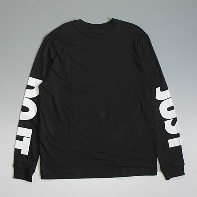 メール便全国送料無料 Nike ナイキ Futura Box Long Sleeve T Shirt フューチュラボックスロゴ 袖just Do Itデカロゴ 長袖tシャツ ブラック Clomani