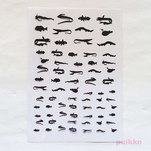 深海魚 レジン封入用フィルム Puikko