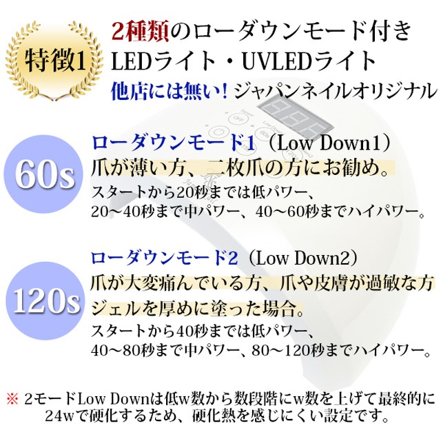日本製多機能ledライト付属ジェルネイルキットn2世界初 弱爪 傷爪でもジェルネイルが楽しめる２つのローダウン機能搭載 初心者も安心の５年間サポート付 ジェルネイル通販のジャパンネイル