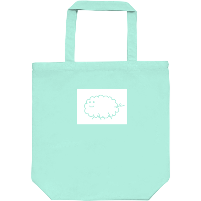 うめさんのひつじトート ミント Hitsujitoha