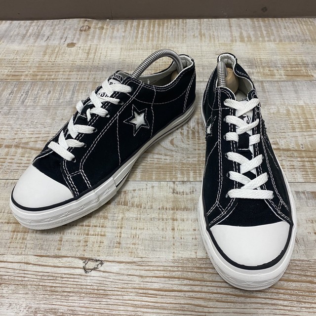 ワンスター Converse コンバース ワンスター ローカットスニーカー 黒 白 25cm Slut Albatross Vintage