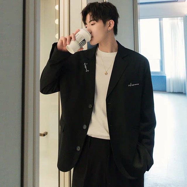 ロゴ入り テーラードジャケット 韓国メンズファッション通販 テイラーズ