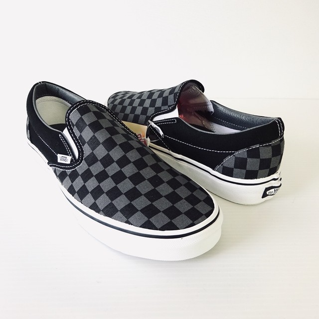 送料無料 セール 人気 海外企画 メンズ バンズ スリッポン チェッカーボード ブラック スニーカー おしゃれ チェック Comrade S On Line Shop