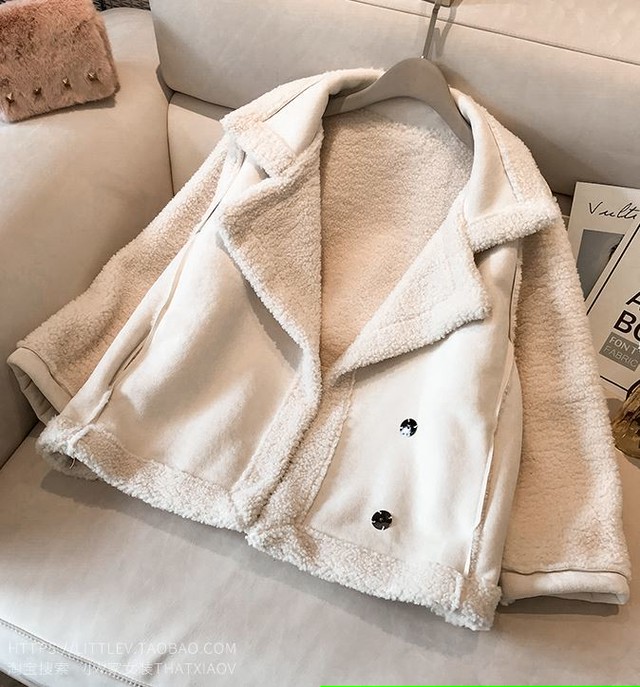 秋冬 ボア ジャケット フェイクムートン コート 3color 韓国 オルチャン Cocotown