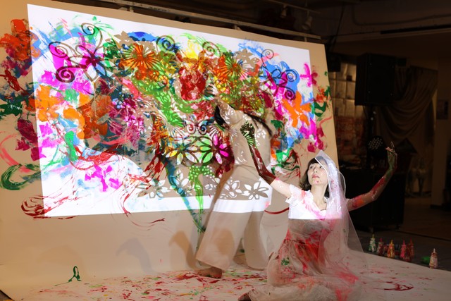 命の花 アートパフォーマンストリミング作品 Colorhythmアート作品