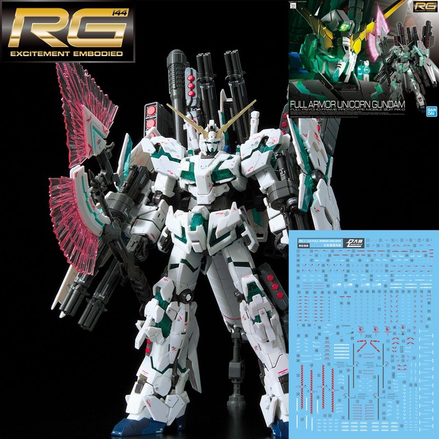 Rg1 144 フルアーマーユニコーンガンダム 水転写デカール サボリーマンのプラモshop