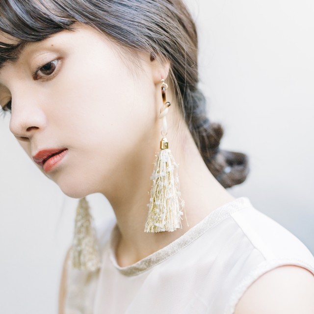 Chinese Knot Fringe Pierce チャイニーズノットフリンジピアス Sems